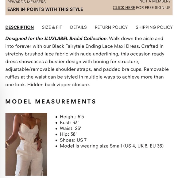 Jluxlabel FAIRYTALE ENDING LACE MAXI DRESS - Picture 3 of 6